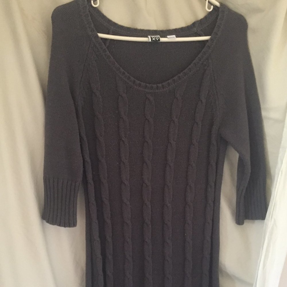 Roxy Cable Knit Sweater Dress/Tunic  - Size Small
